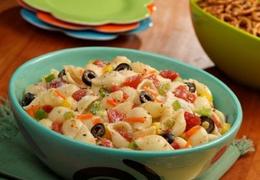 Warm Pasta Garden Salad