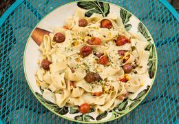 Charred Corn and Tomato Pasta