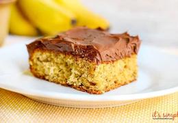 Chocolate Frosted Banana Cake