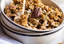 Easy Ginger Spiced Granola with Ancient Grains