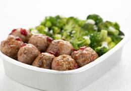 Red Pepper Jelly Pork Meatballs with Queso Fresco Broccoli
easy prep & pan included