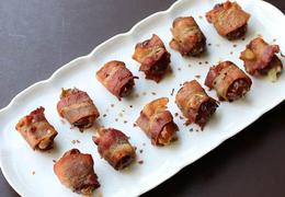 Bacon Wrapped Dates Stuffed with Manchego