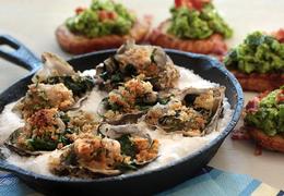 Oysters rockefeller
( SERVES 6 )