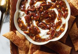 Pecan Pie Dip with Crunchy Pie-Crust Dippers