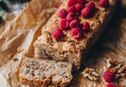 walnut cake with sunflower seeds
