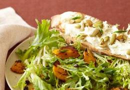 Salad Recipes With Chive And Pumpkin Seeds And Goat Cheese