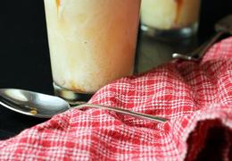 Apple Cider Floats with Caramel Drizzle